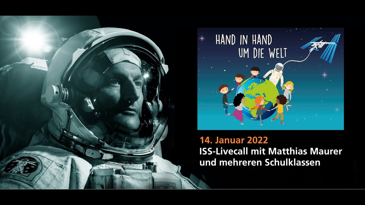 Livecall mit Matthias Maurer und über 100 Kindern