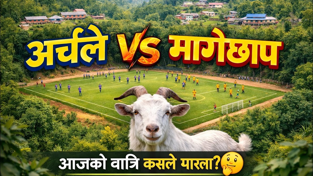 आज खसी कस्ले लग्ला त ? 🤔 || अर्चले Vs मागेछाप  ष.न.पा १२ भोजपुर #footballgame#finalgame #khasigame