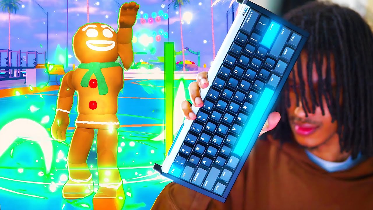 Я жульничал, используя модифицированную клавиатуру в Roblox Playground Basketball.