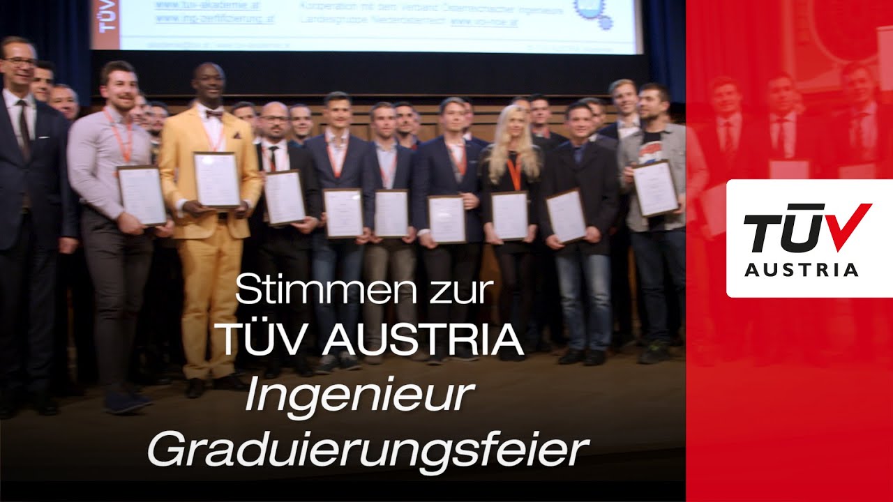 TÜV AUSTRIA Ingenieurzertifizierung: Die Graduierungsfeier