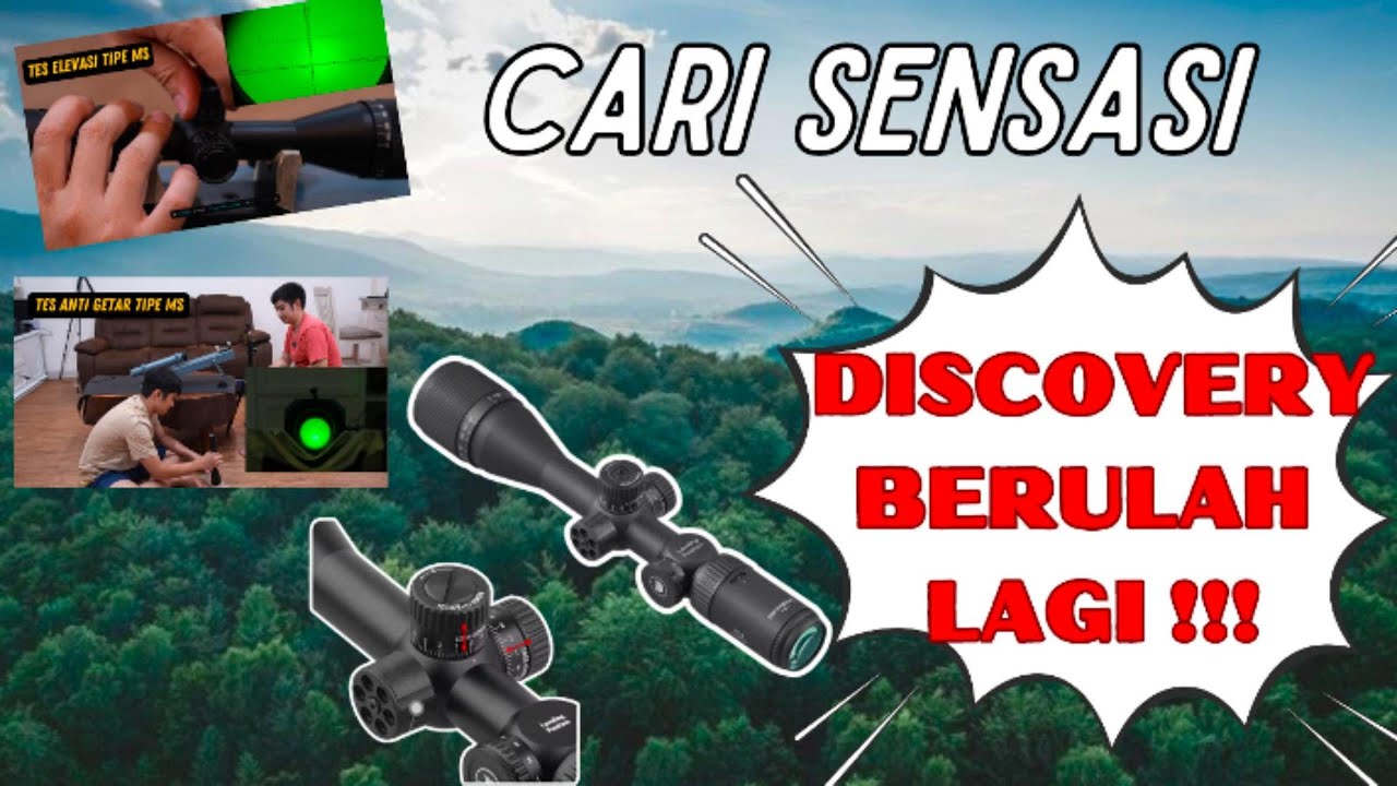 scope discovery VTR 3-12x42aoac VS MS 3-12x42aoac bisa main turet - turet per klik akurat