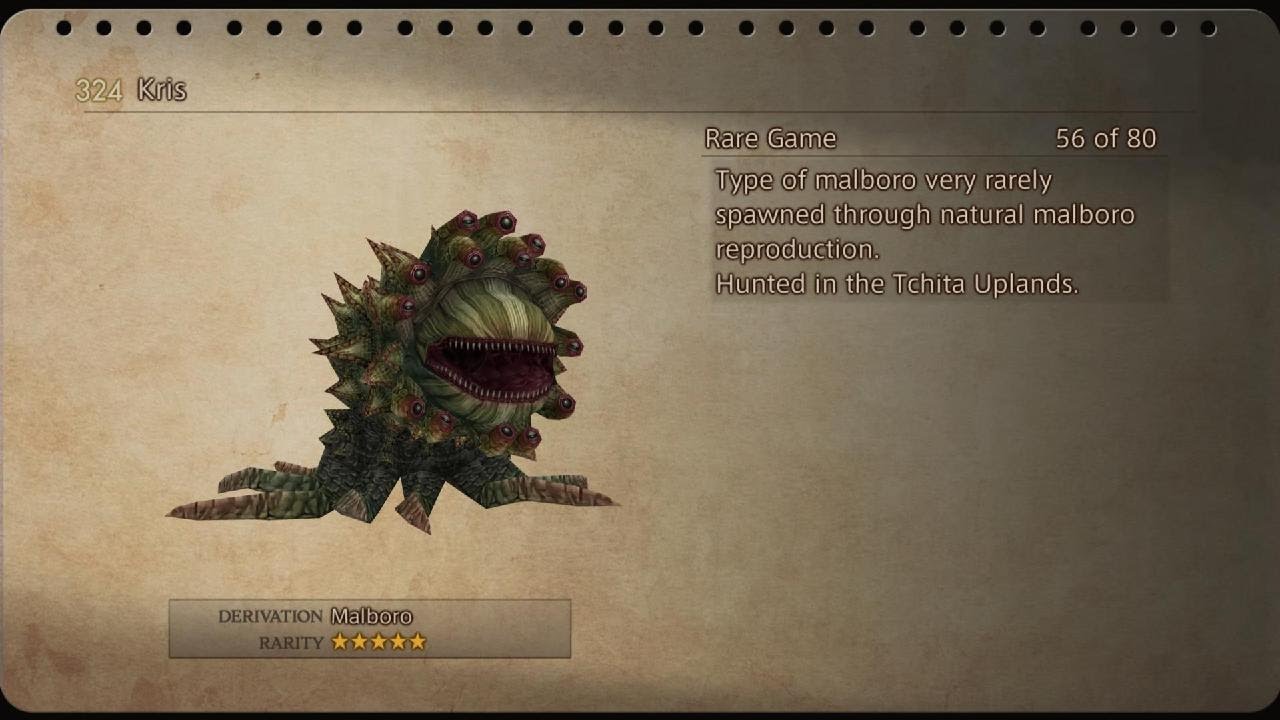 FFⅫ TZA - Rare Game Guide - Kris