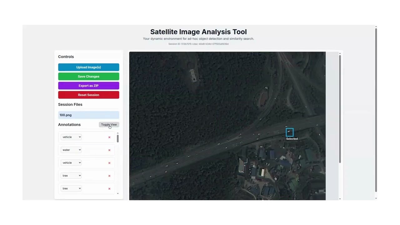 Satellite Image Analysis Tool