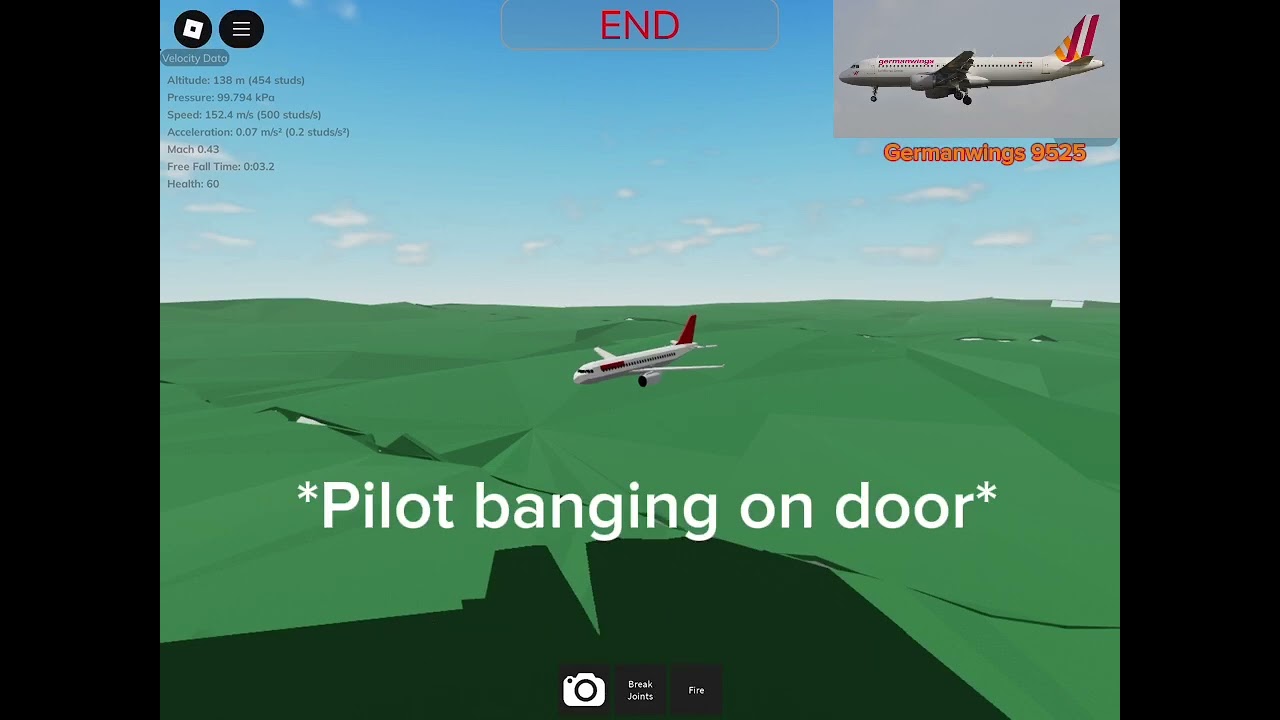 Germanwings 9525 | Recreated in Air Crash Studio Roblox