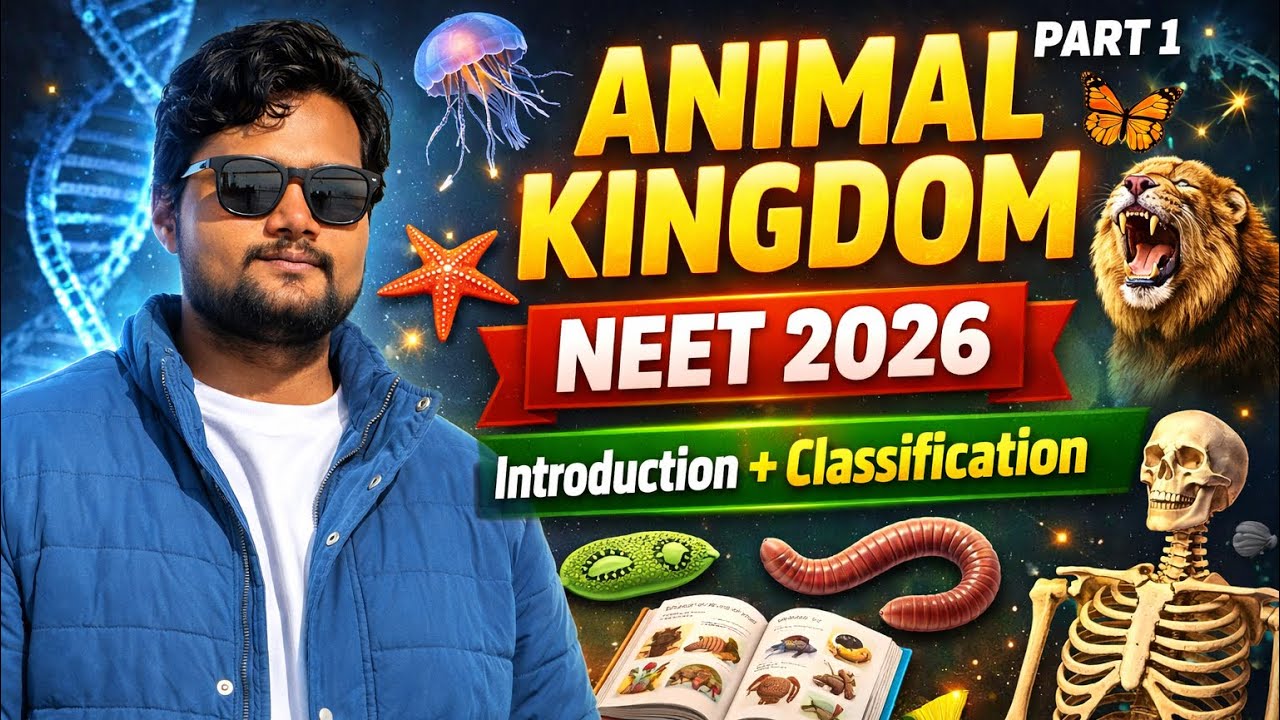 Animal Kingdom Complete Introduction for NEET 2026 | Basis of Classification Explained part-1