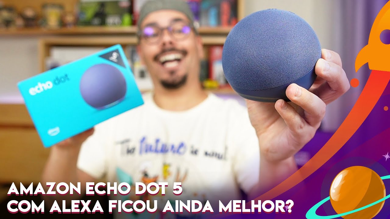 LIGANDO PELA PRIMEIRA VEZ ECHO DOT 5 COM ALEXA: A CAIXA DE SOM DA AMAZON FICOU AINDA MELHOR?