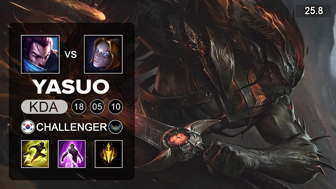 Yasuo vs Orianna Mid - KR Challenger - Patch 25.8 Season 15