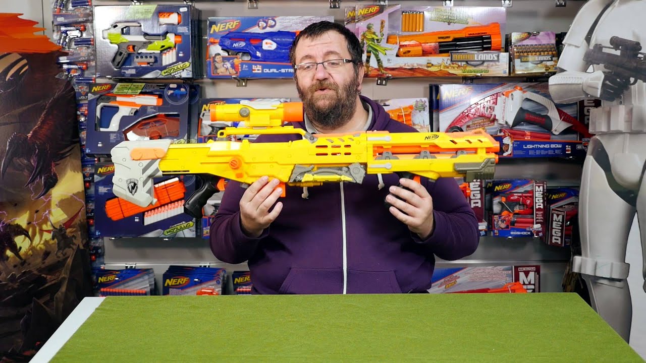 Présentation/Démo du Nerf Longshot CS 6 en Français HD Fr