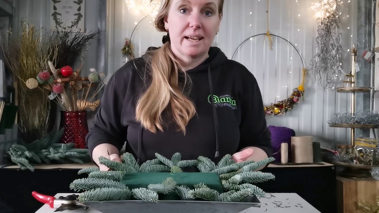 Kerststuk workshop tafelstuk diy