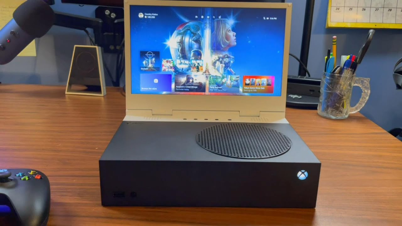 Распаковка, настройка и тестирование Upspec xScreen для Xbox Series S #игры #xbox #xscreen
