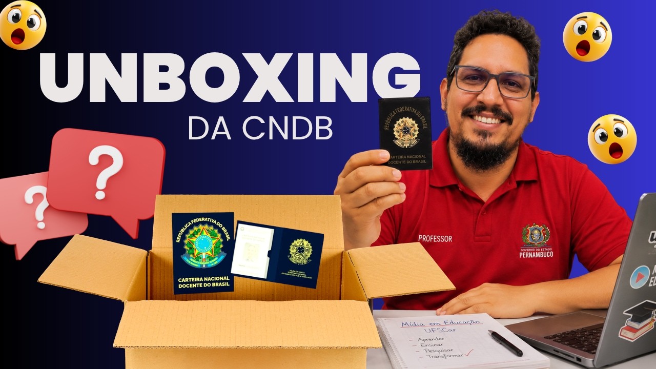 FINALMENTE!!! Minha CNDB Chegou! Unboxing Completo da Carteira Nacional Docente 📦✨