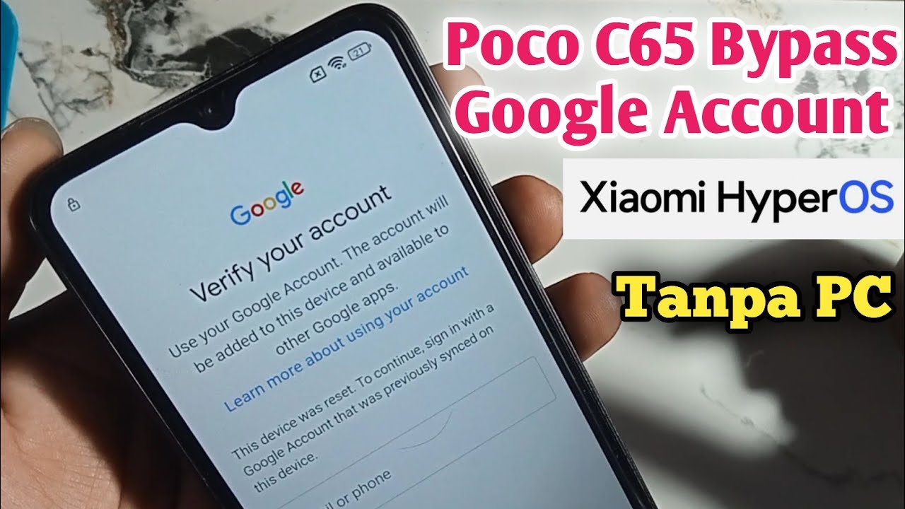 Poco C65 Frp Bypass Hyperos | Poco C65 Lupa Akun Google