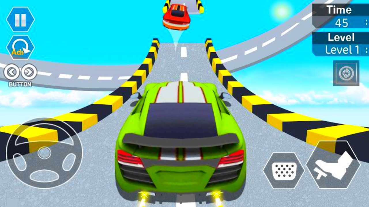 Extreme Car Stunts 3D free : Car GT Racing Ramp - Impossible car driving - Android Gameplay