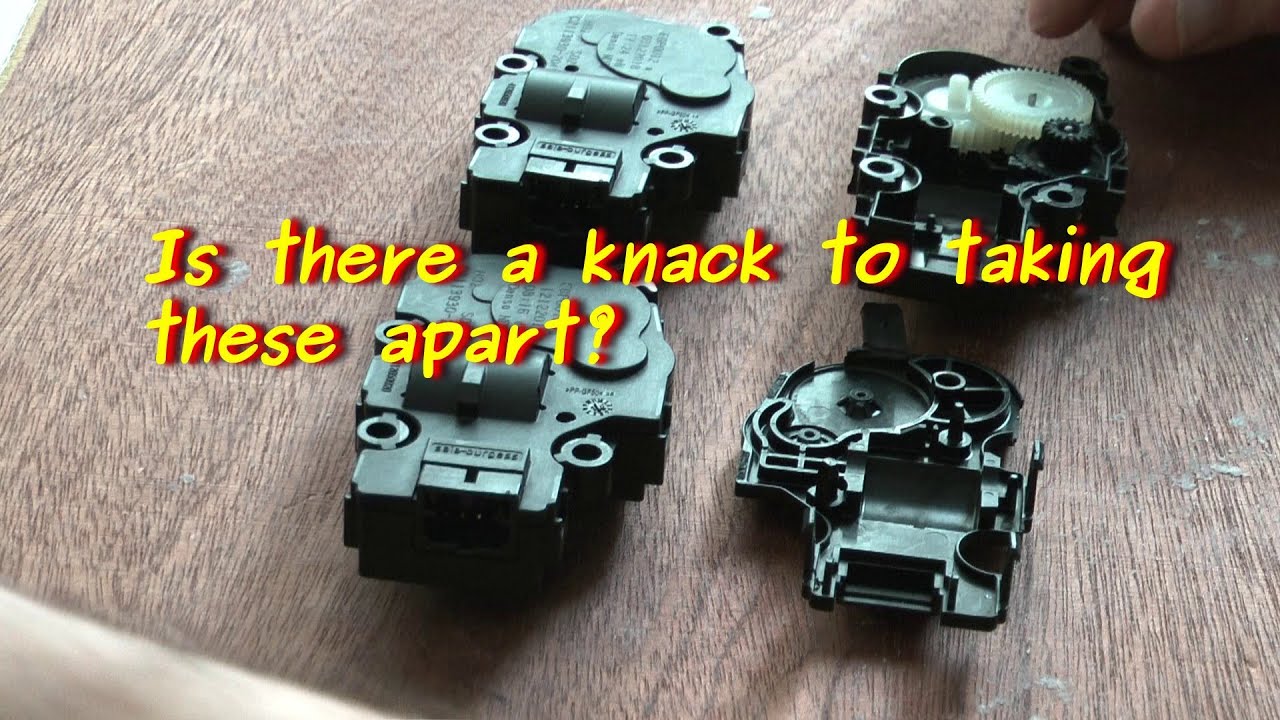 Opening a heater flap actuator, Mercedes Sprinter 2019