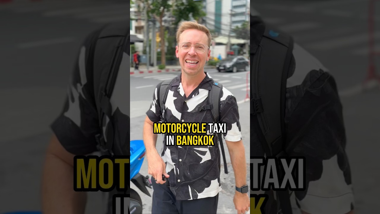 Лучше, чем Uber! МОТОЦИКЛ-ТАКСИ в Бангкоке, Таиланд #bangkok #thailandtravel
