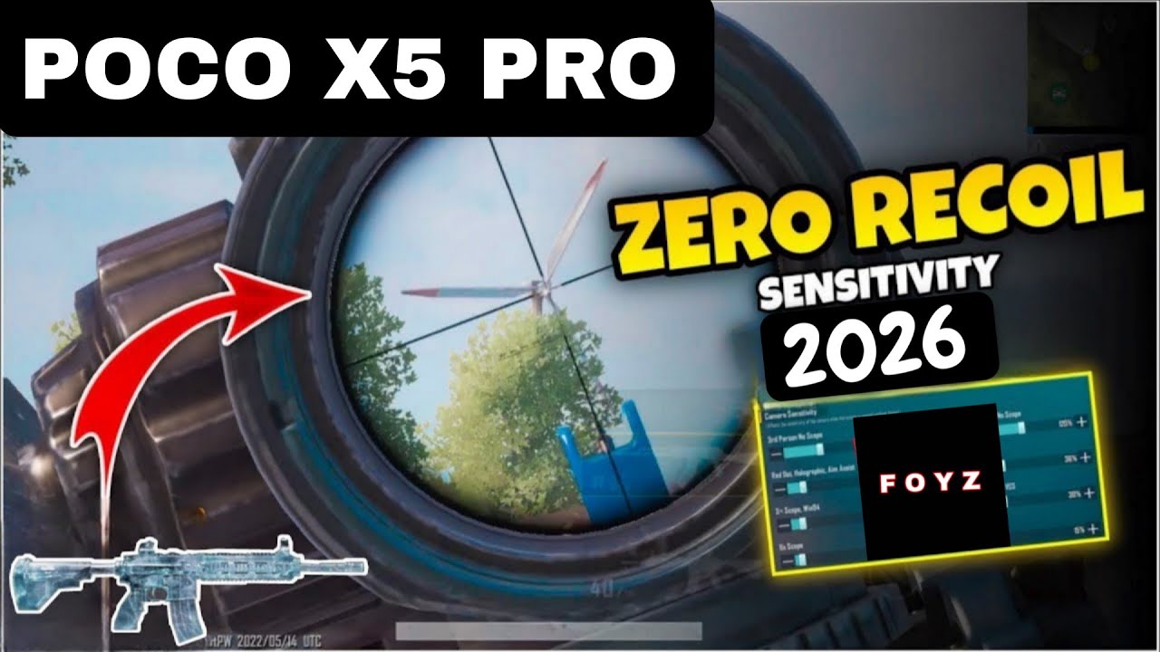 POCO X5 Pro Pubg New Sensitivity Settings NEW YEAR  2026 + Code | PUBGMOBILE