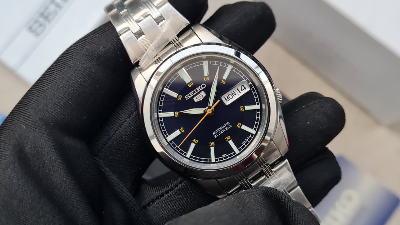 Review Seiko 5 SNKH07K1 Dark Blue Dial