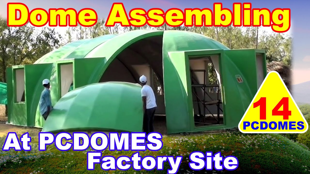 Fiberglass Shelter Prefab PUF Insulated FRP Dome House Temporary Installation PC Domes india Factory