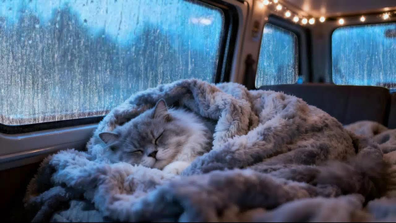 Comforting Rain Sounds on Car Roof at Night | Sleep Instantly