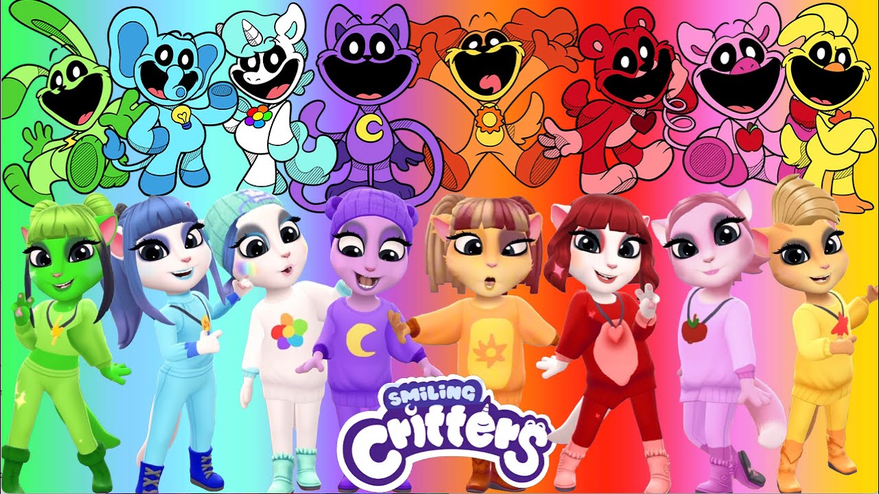 MY TALKING ANGELA  2 |🌈 POPPY PLAYTIME | SMILING CRITTERS |  Cosplay Makeover