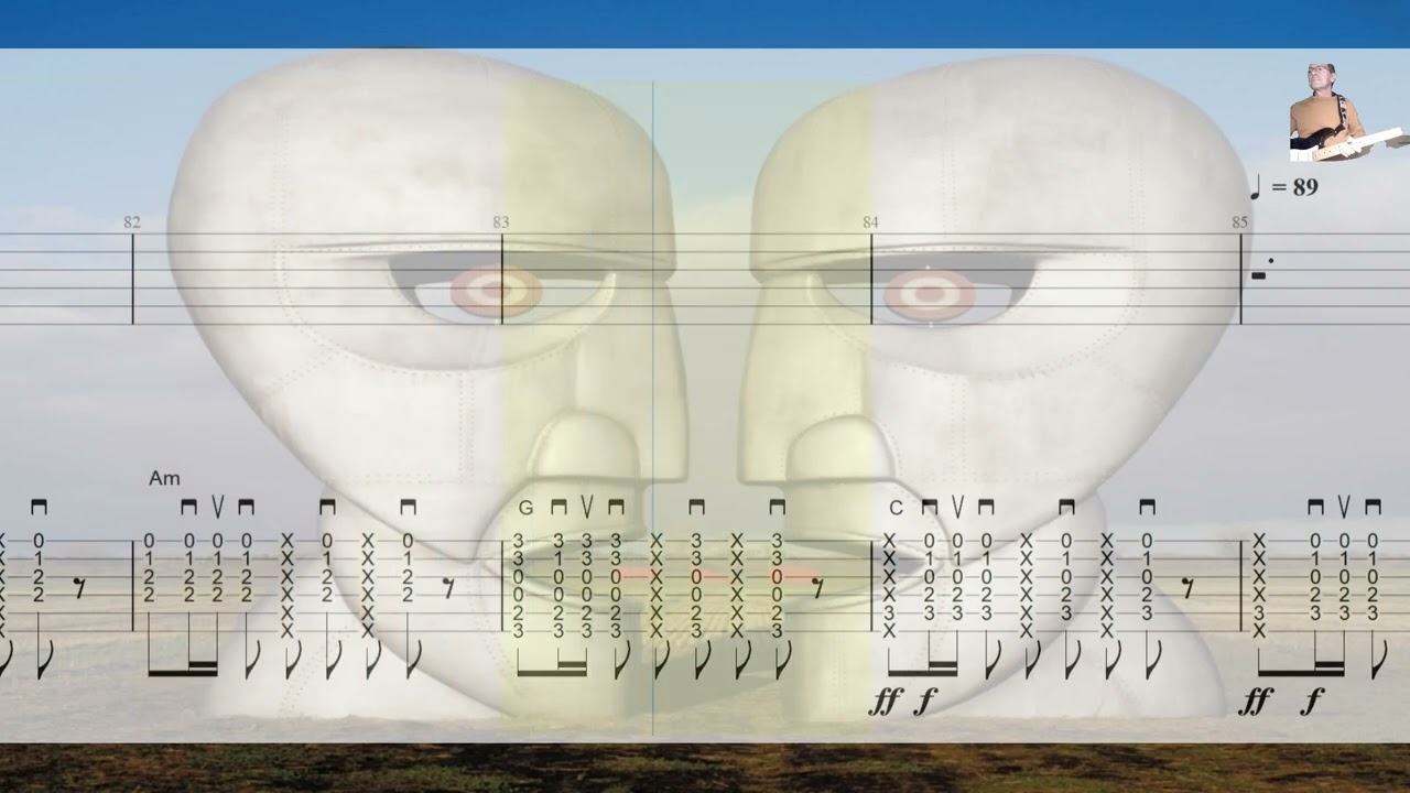 Coming Back to Life  Pink Floyd   Vidéo avec tablature intégrée sur Backing Track