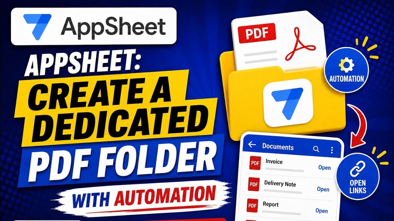 AppSheet: создайте отдельную папку для PDF-файлов с помощью автоматизации и открывайте ссылки вну...
