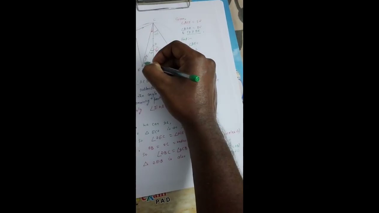 Circles, specimen papers , class 10 ICSE 