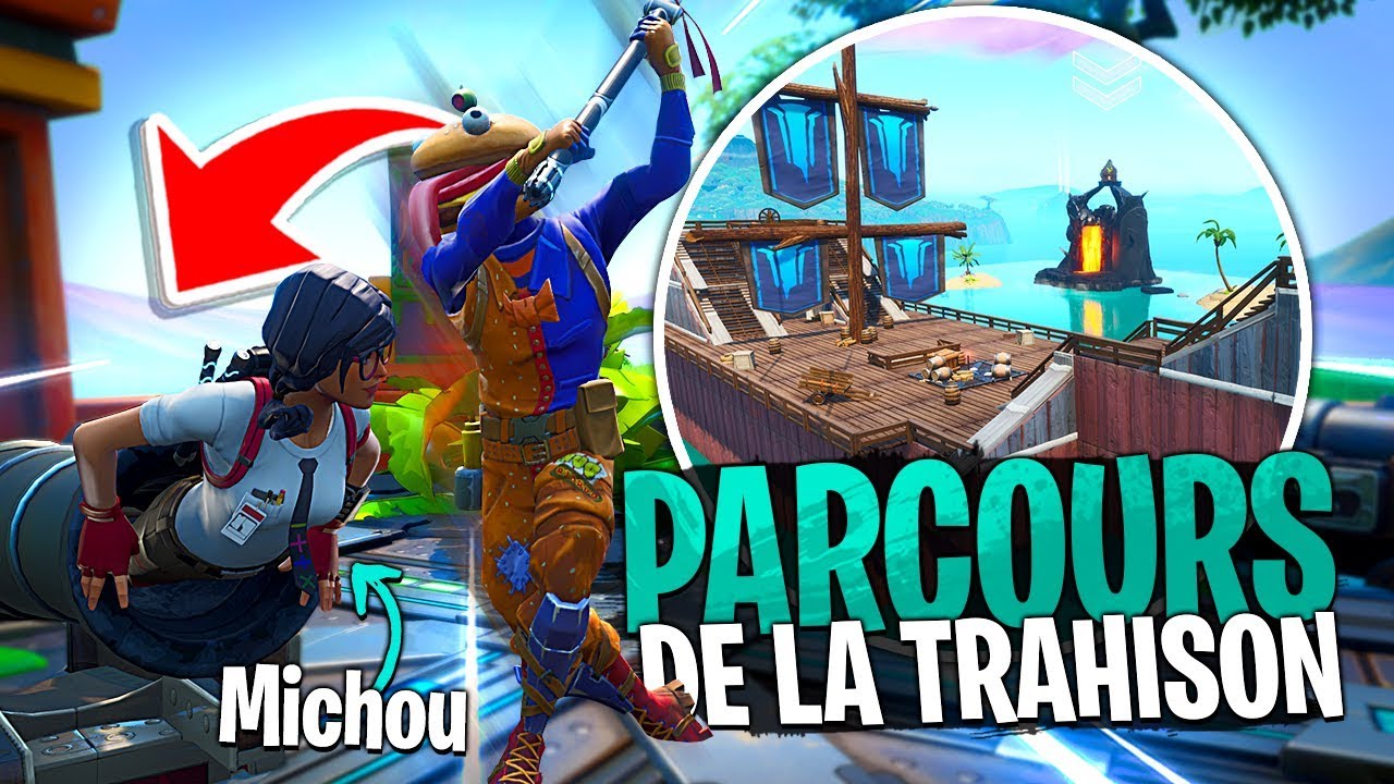 Le Parcours de la Trahison avec Michou et Doc Jazy sur Fortnite Créatif !