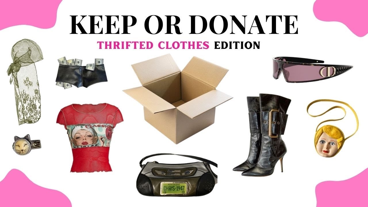 KEEP or DONATE? Thrifted Clothes EDITION 👚 | Open a Box of Thrifted Clothes 📦