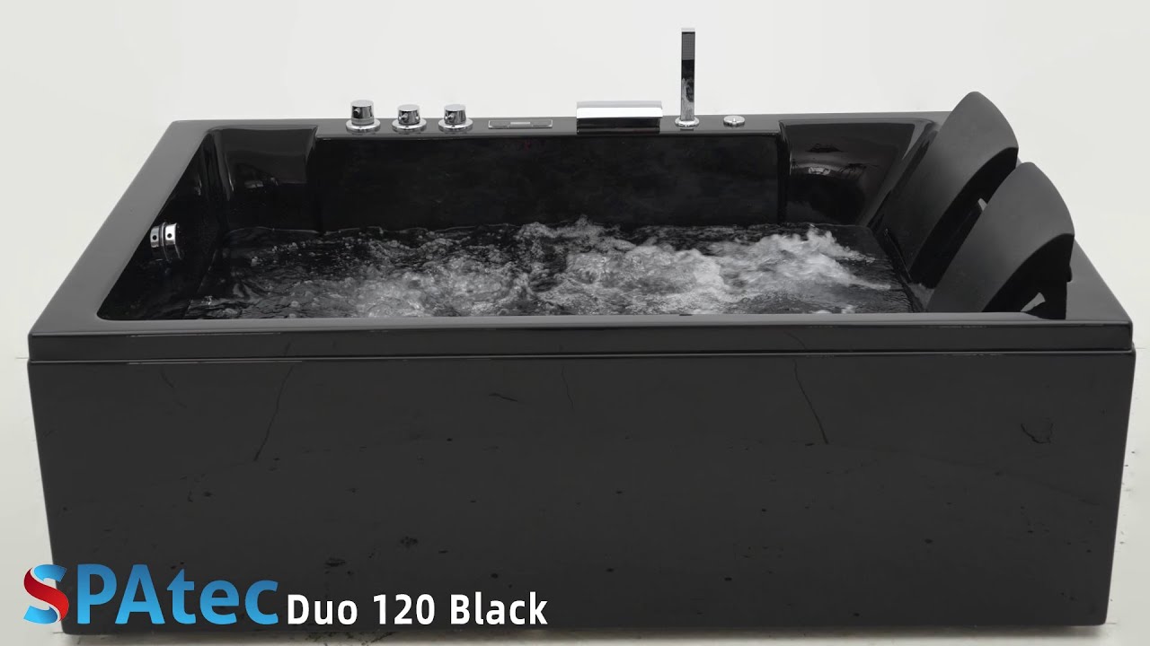 Spatec Duo 120 R Black Hydromassage Bathtub