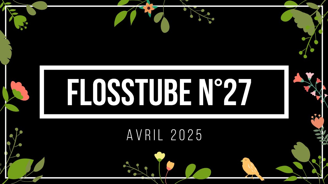 FLOSSTUBE N°27 , mes points de croix du mois d'avril 2025