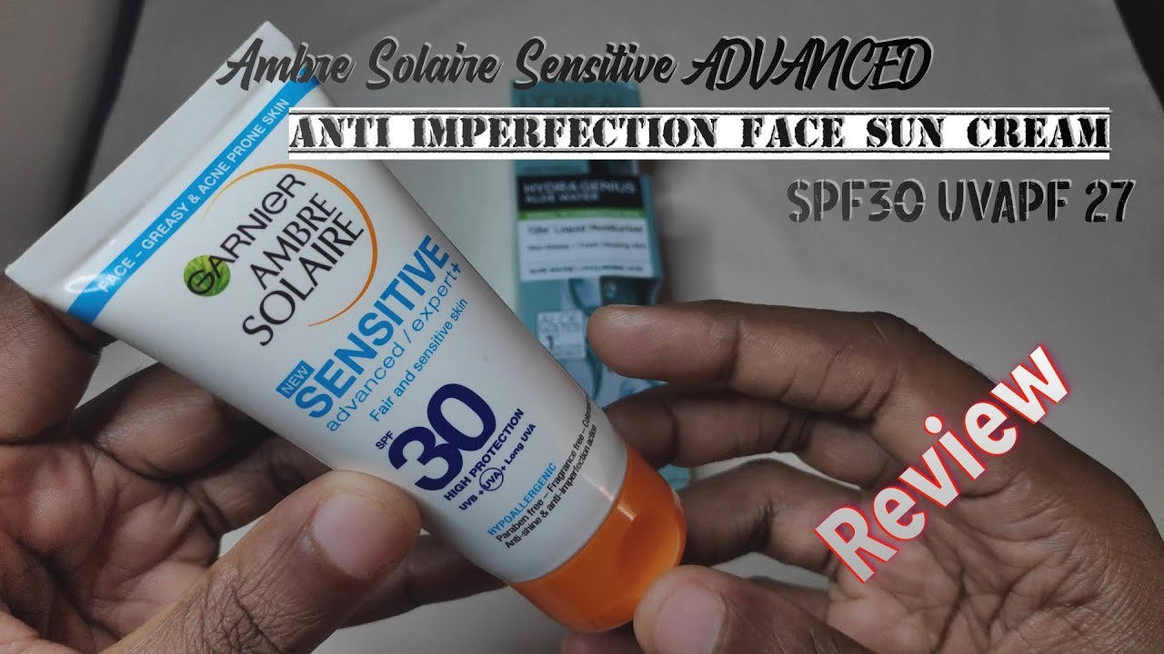 Ambre Solaire Sensitive Anti Imperfection Face Sun Cream SPF30 Review