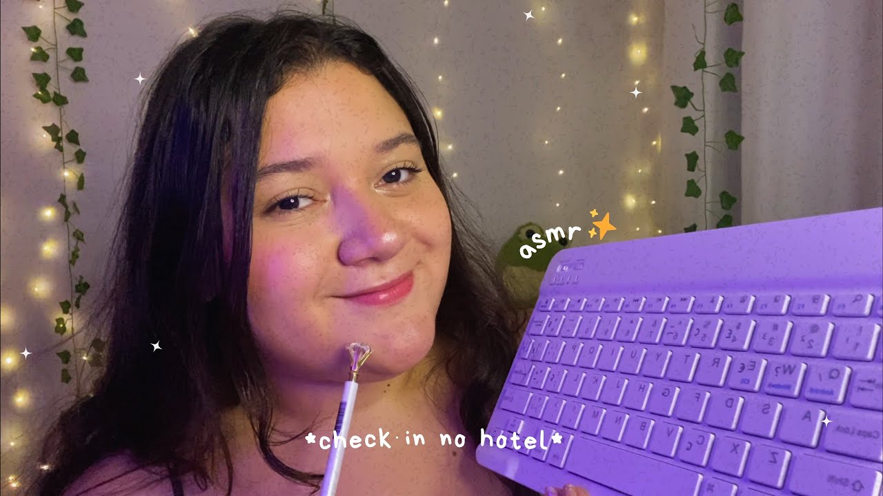 ASMR | RECEPCIONISTA DE HOTEL 🎧☁️ (fazendo seu check-in)