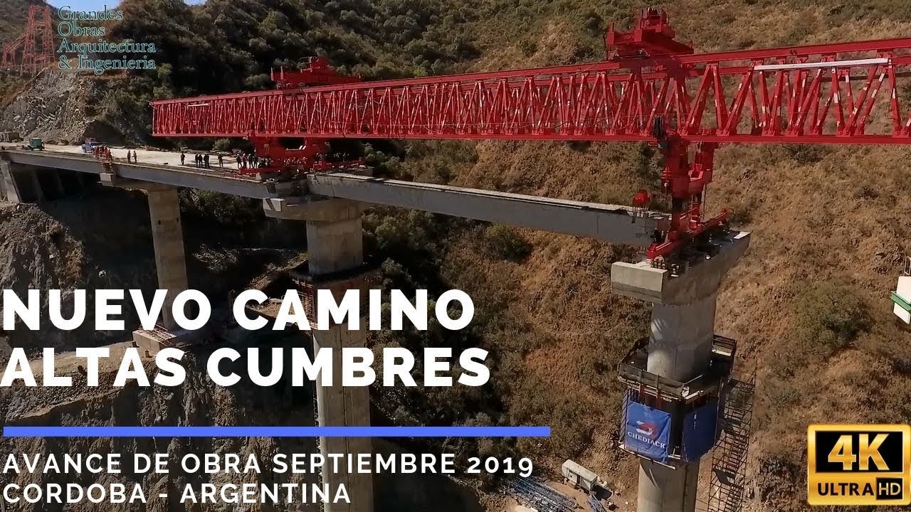 Nuevo camino de las altas cumbres CORDOBA ruta 36 septiembre 2019 filmado desde drone 4k