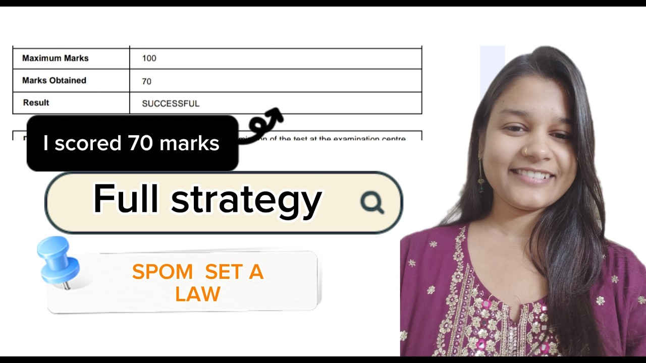 11 | SPOM SET A full strategy & resources i used to score 70😁|| LAW || CA Final || #study #cafinal