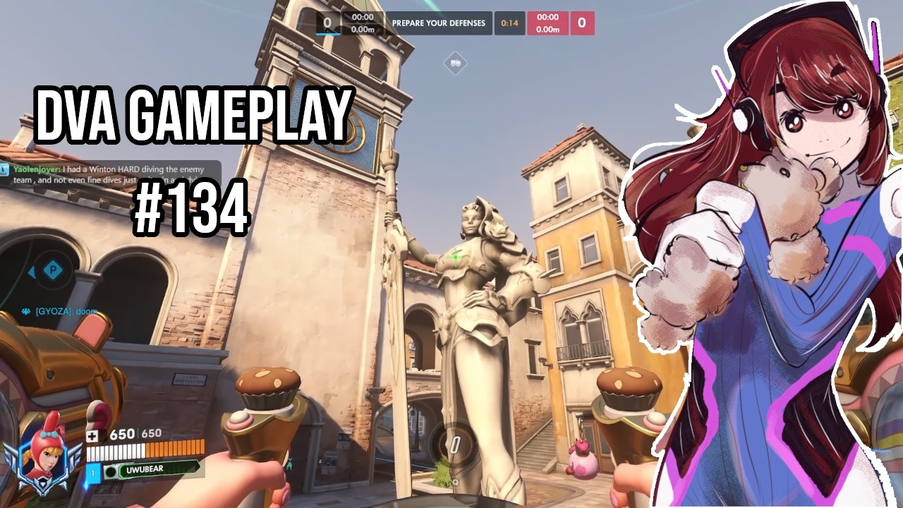 the new rialto lighting is so pretty .. | Overwatch 2 Dva Gameplay | Competitive 5v5