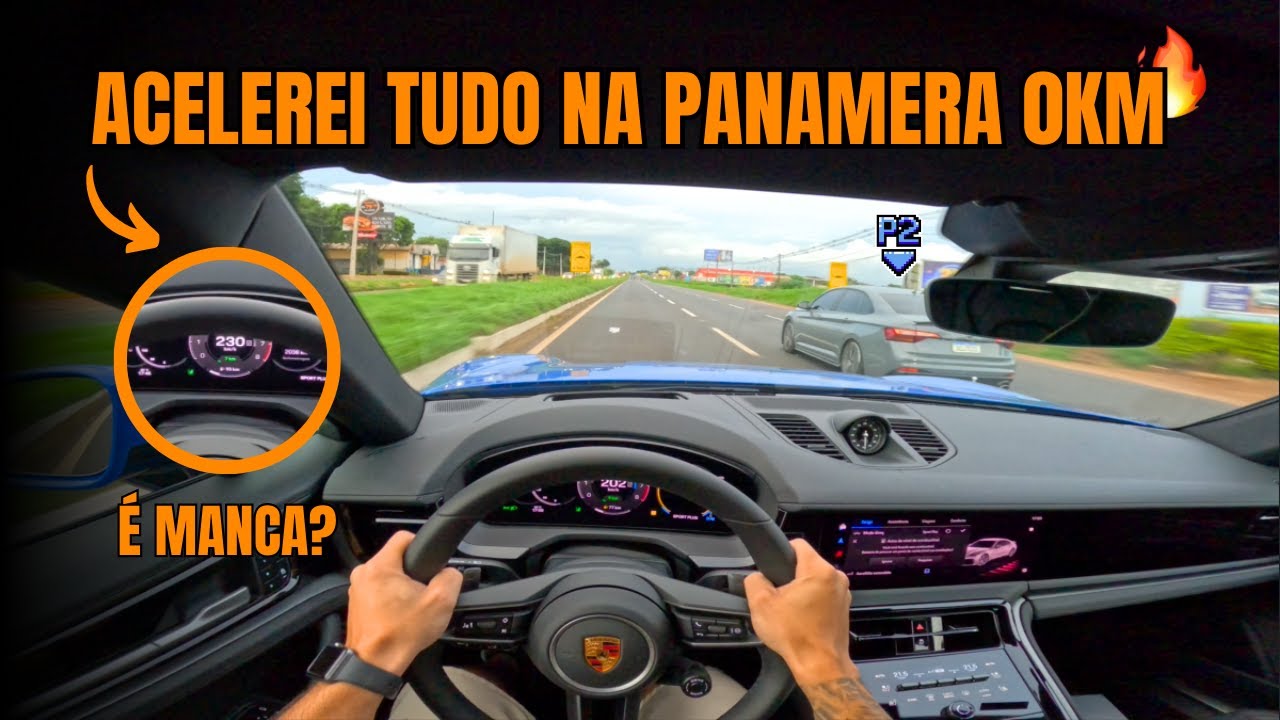 ACELEREI TUDO NA PORSCHE PANAMERA 0KM 🔥 - TOMEI PAU DO JETTA?