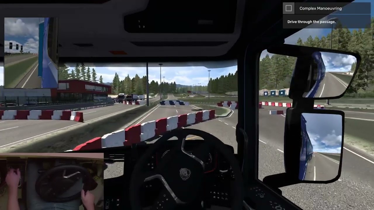 ETS 2 Driving Academy Final Exam Part 1  #eurotrucksimulator2#promods #scssoftware