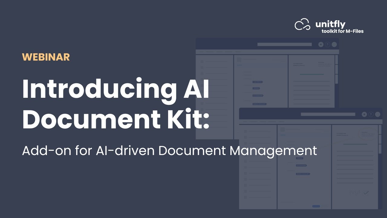 [Webinar] Introducing Extension Kit Document AI: Add-on for AI-driven Document Management