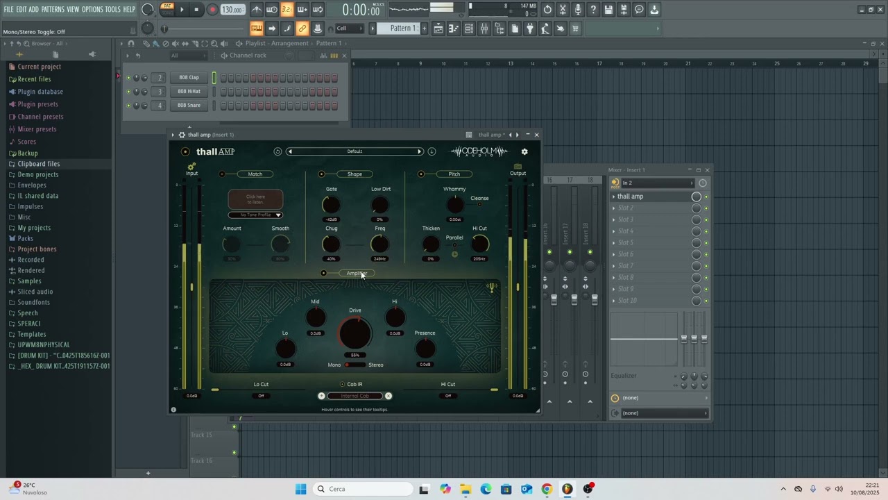 Testing Odeholm Audio THALL AMP (All Presets Playthrough,Comparing Internal VS. Real Pitch Shifter)