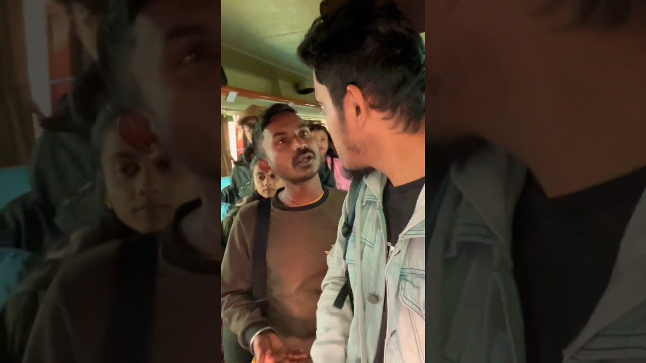 Angry public: incident occurred in Bus, Nepal |Caught live in vlog🇳🇵#shorts #bus #nepal