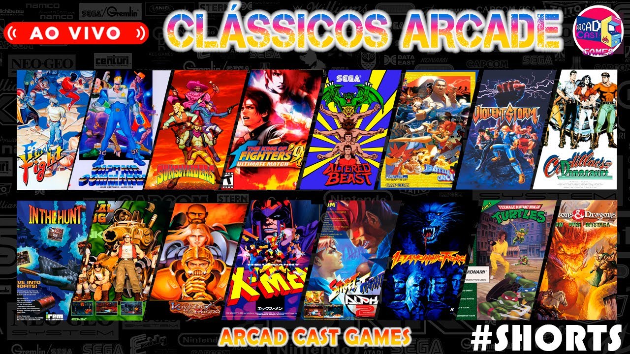 Live S&aacute;bado Retr&ocirc;: Os Melhores Jogos de Arcade AO VIVO! #arcadeclassics #arcadegames #aovivo #shorts