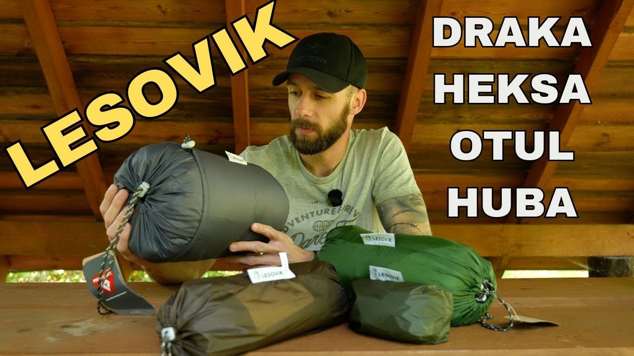 Konfiguracja oraz pierwsze rozłożenie zestawu hamakowego od Lesovik. Draka, Heksa, Otul, Huba.