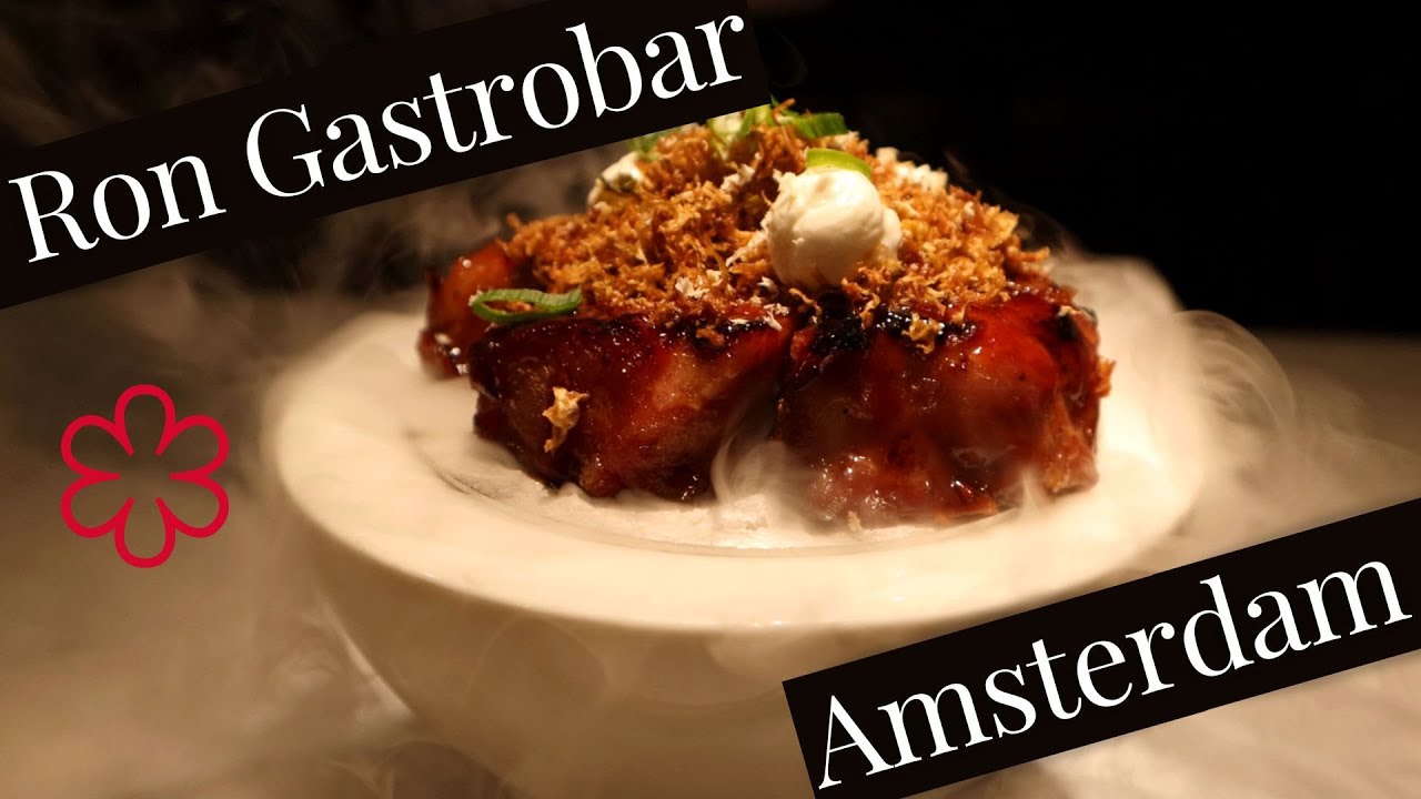 Eating at Ron Gastrobar. Amsterdam. Michelin Starred Comfort Food