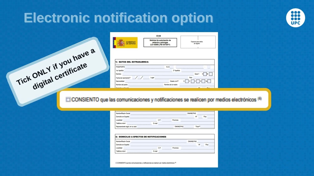 TIE renewal: application form