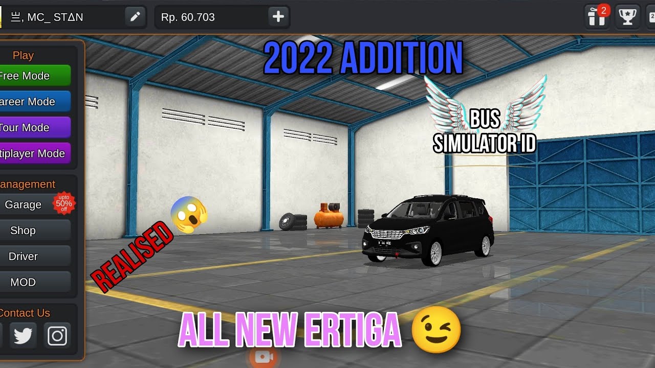 ||maroti ertiga mod for bus simulator indonesia||maroti ertiga mod for Bussid||ertiga mod for Bussid