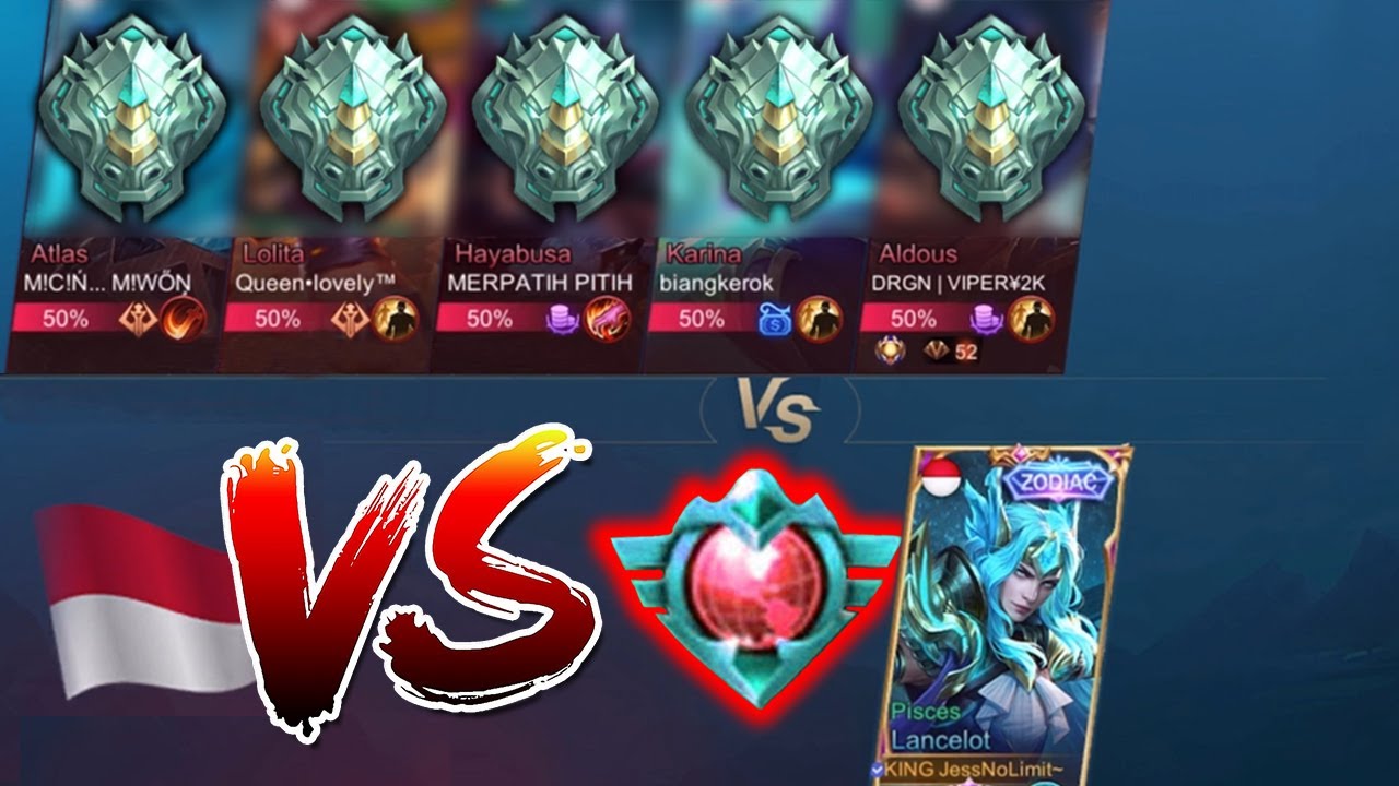 1 Top Global VS 5 Orang Epic - Mobile Legends