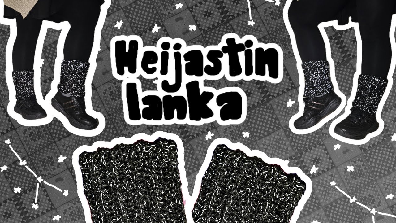 Näy pimeässä - virkatut heijastavat säärystimet!