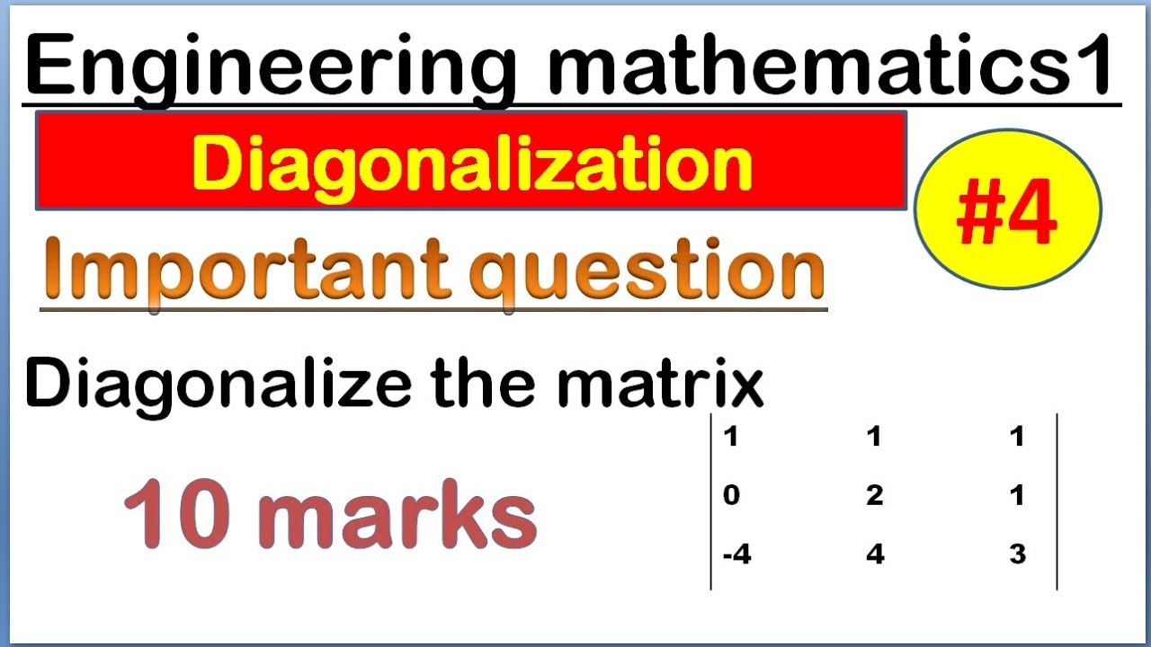 Diagonalize the Matrix | Engineering Mathematics for JNTUH Students | Simplified Hindi Explanation