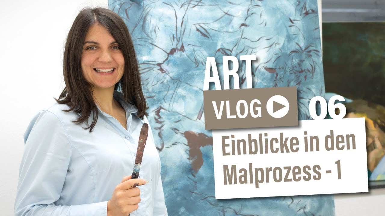 🎨 06 - Art Vlog︱Entstehung eines Kunstwerks︱Kind und Hund ︱Der Malprozess - 1︱www.tamaratavella.com